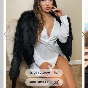 Black Faux Fur jacket